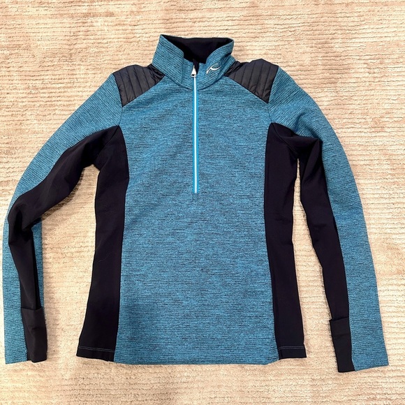 NWOT KJUS WOMEN'S FORUN MIDLAYER HALF ZIP - Picture 1 of 5